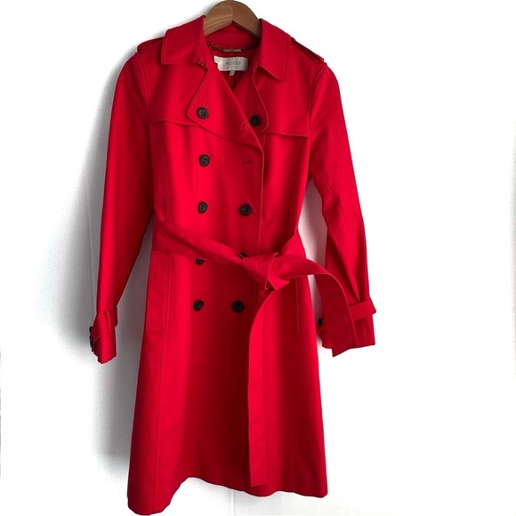 Hobbs Saskia trench coat red excellent condition size 6 - Picture 3 of 16
